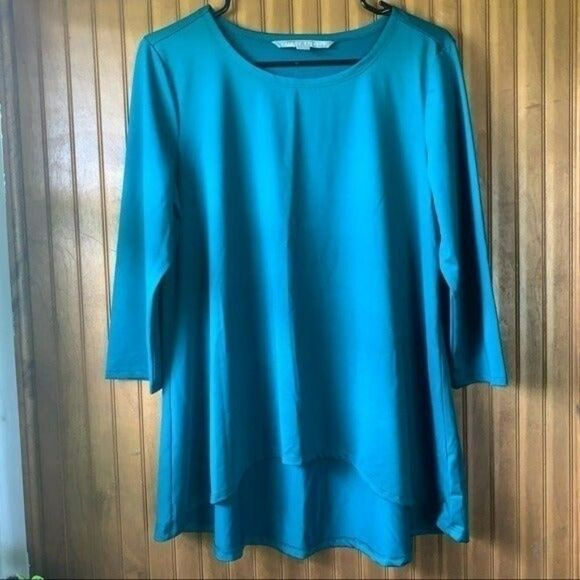 Valerie Stevens Women's Relaxed Fit Blue Blouse - Small - Picture 7 of 7